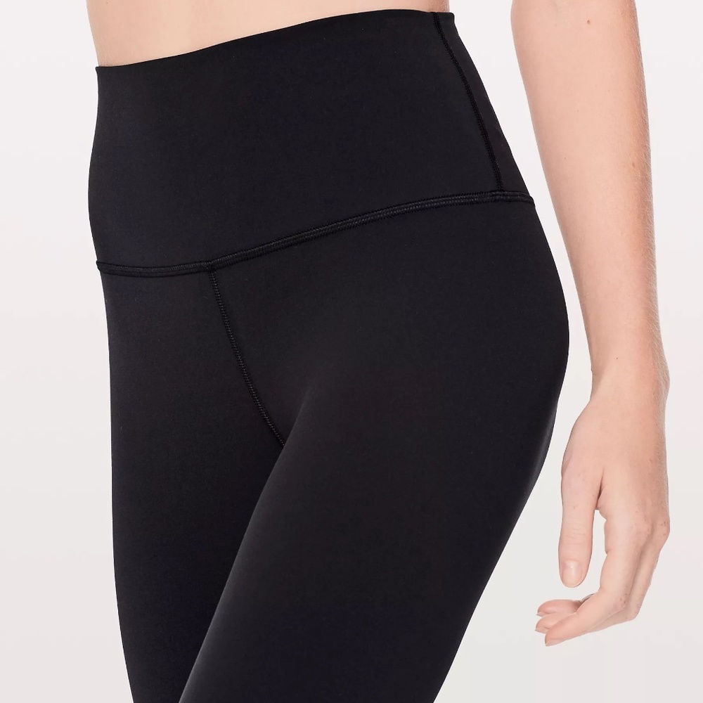 Lululemon Align High Rise Crop 18", Black, 6